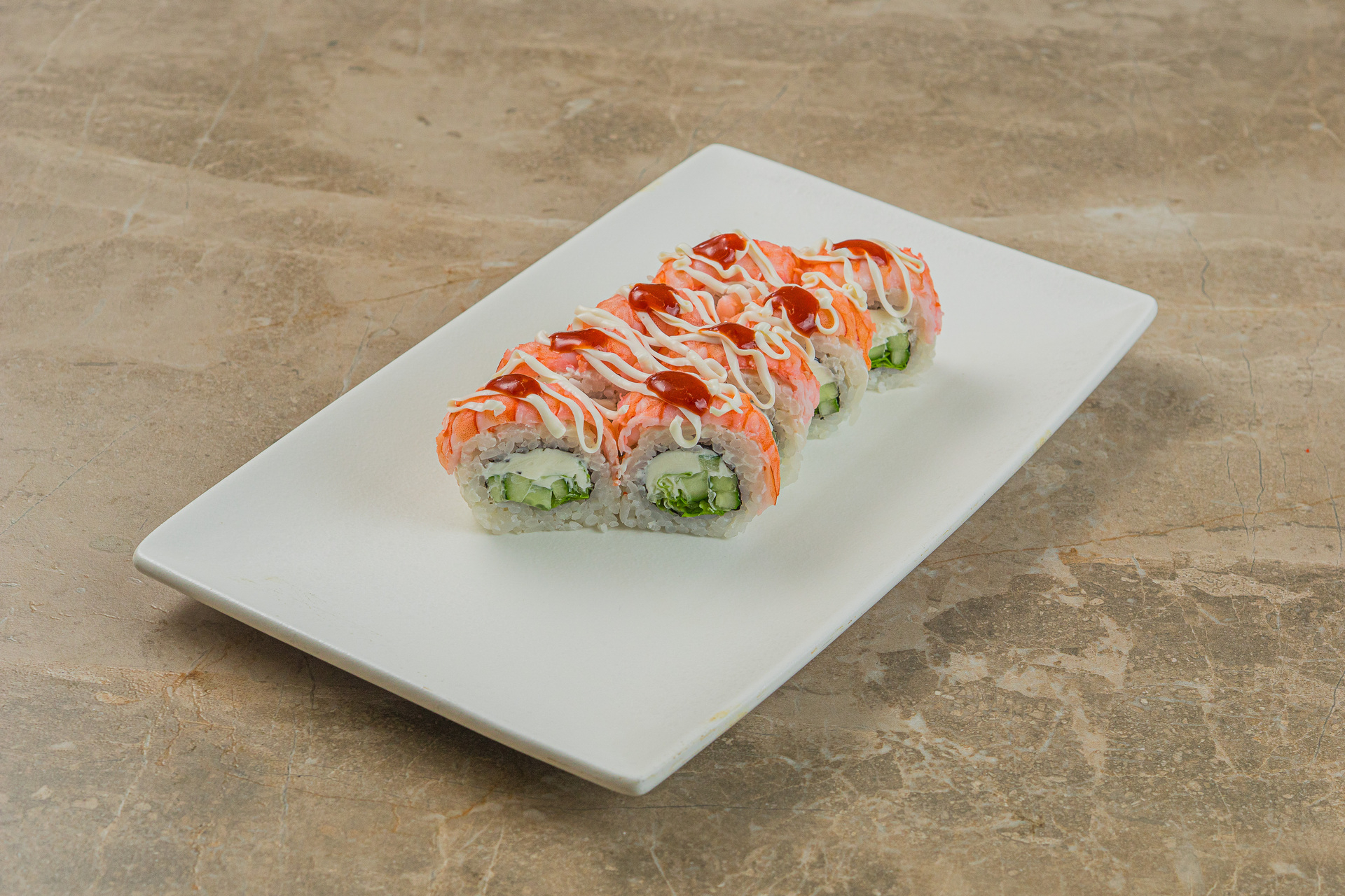 Ролл Никкейя с креветкой