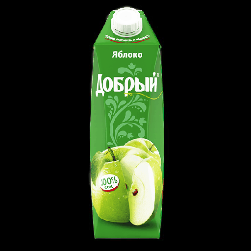 Сок "Добрый" Зеленое яблоко, 1 л.
