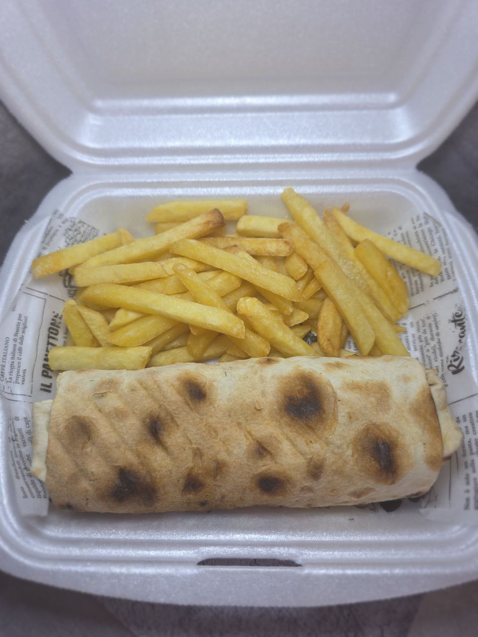 Шаурма с курицей + картофель Фри