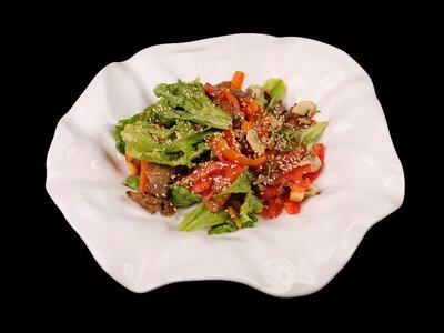 Салат со рваной говядиной