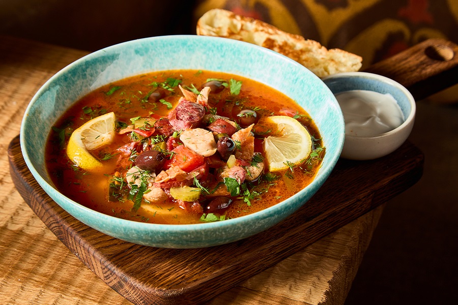 Мясная солянка