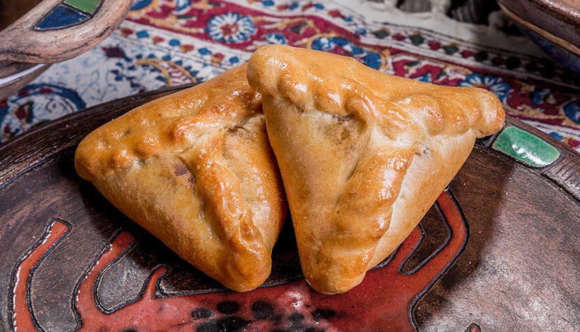 Пирожок с картофелем и грибами 60 гр