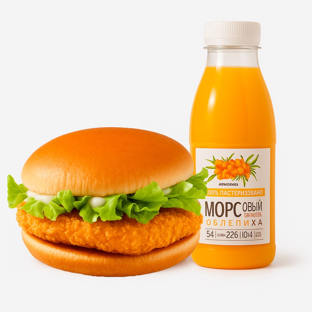 Джуниор курица с морсом