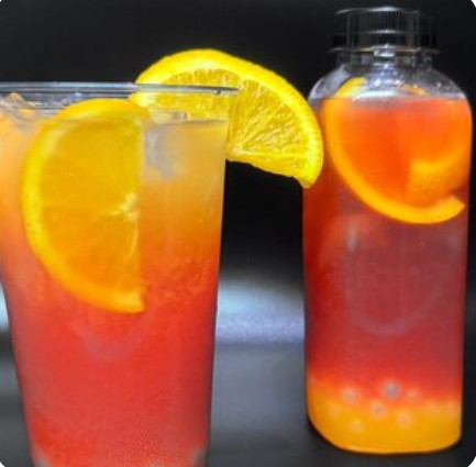 Бабл-ти Апельсин-гранат