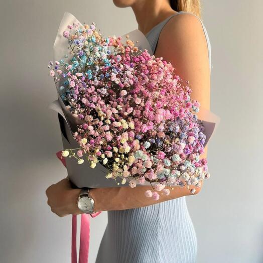 Объёмные радужные гипсофилы 
