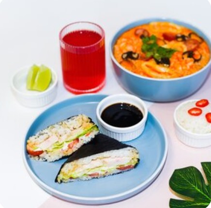 Сет Сытный обед Сэндвич с креветками