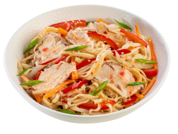 Удон с курицей
