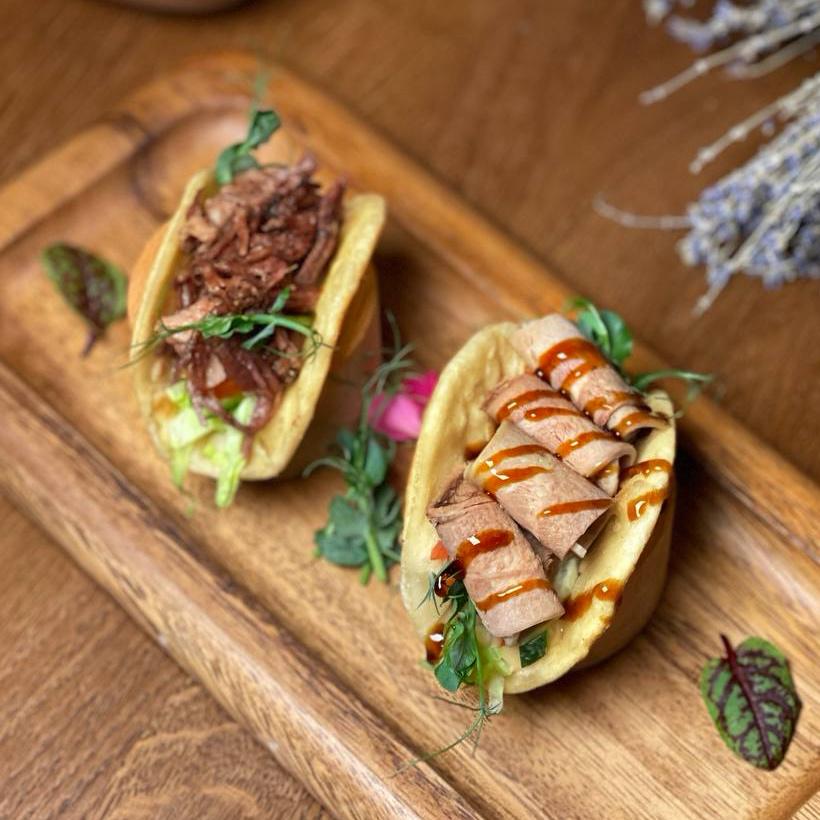 Пара тако мясо