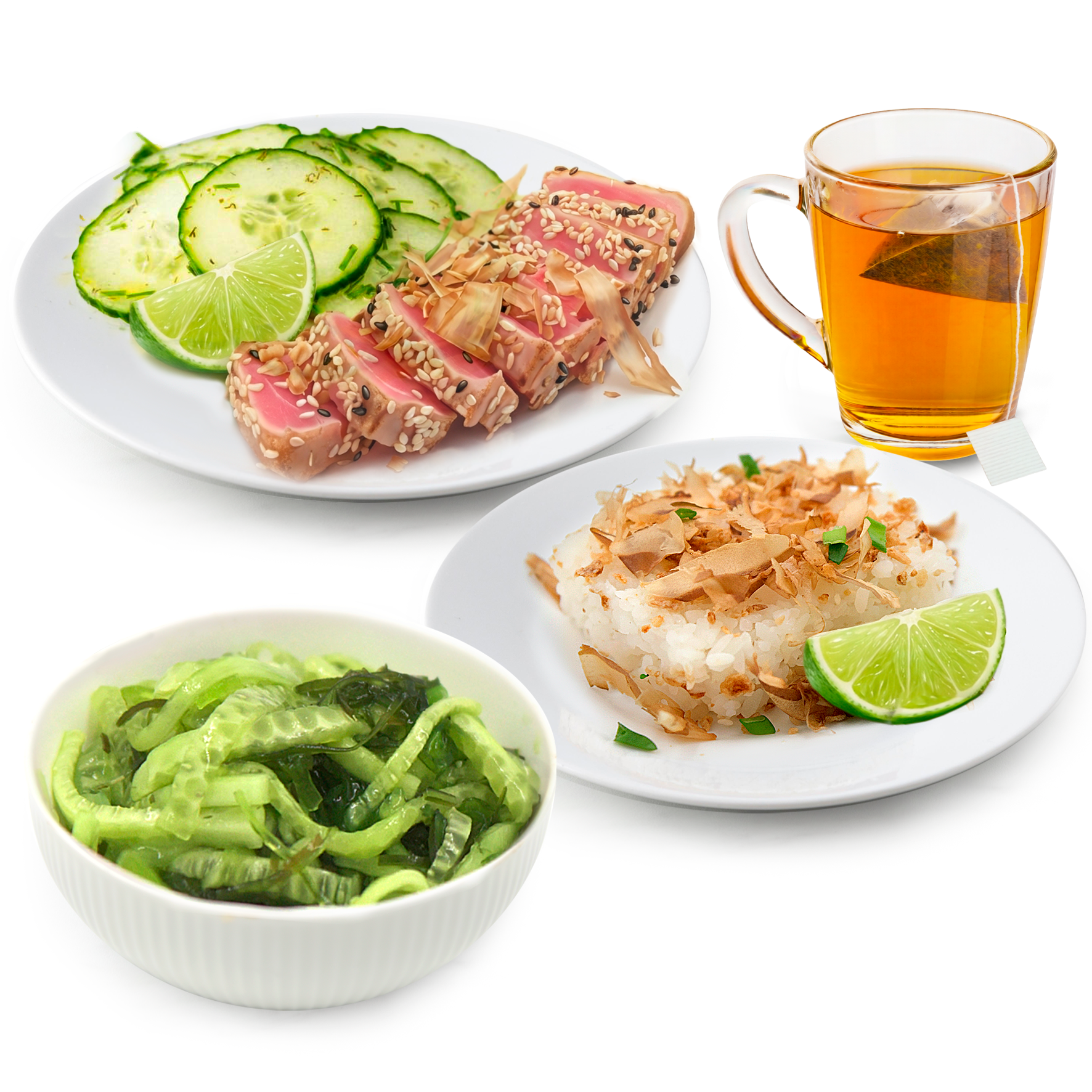 Бенто тунец с соусом кунжутным