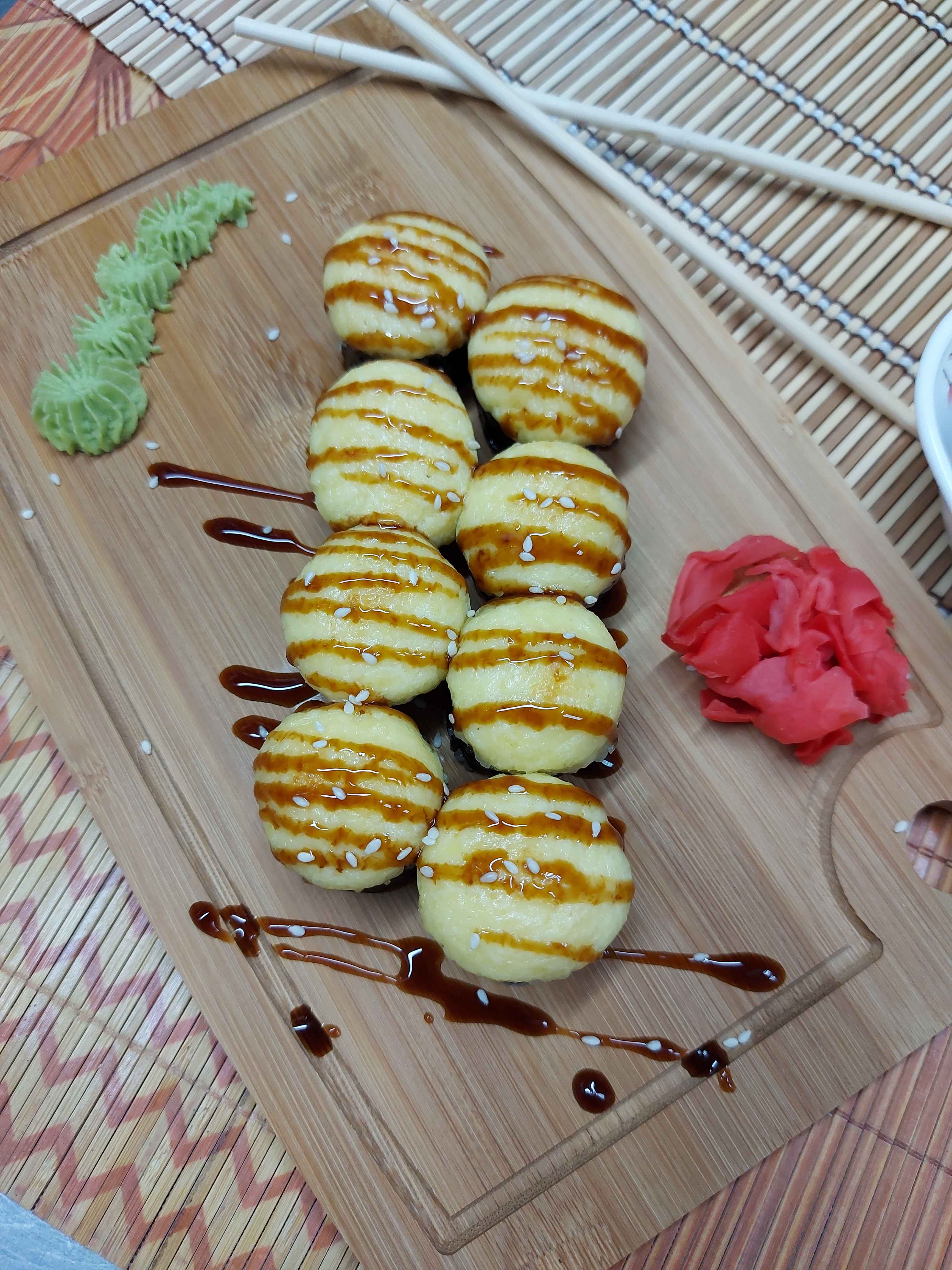 Запеченный с креветкой