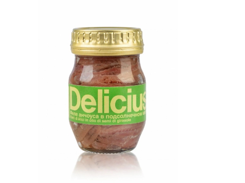 Филе из анчоуса в подсолнечном масле Delicuis, Тунис