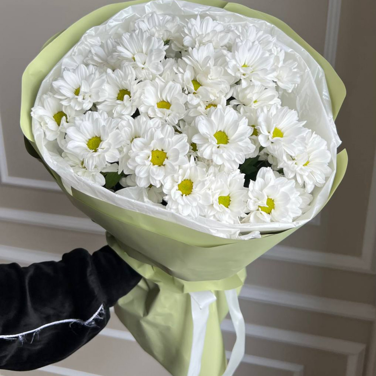 Моно букет из хризантем (предзаказ)