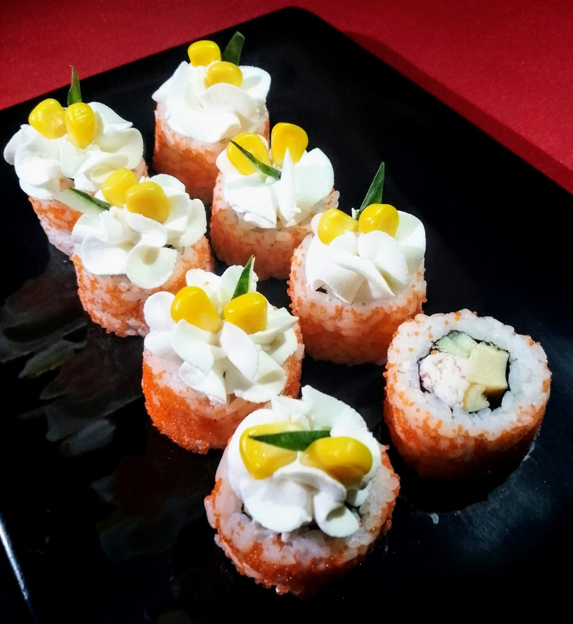 Крабовый лис с кукурузой