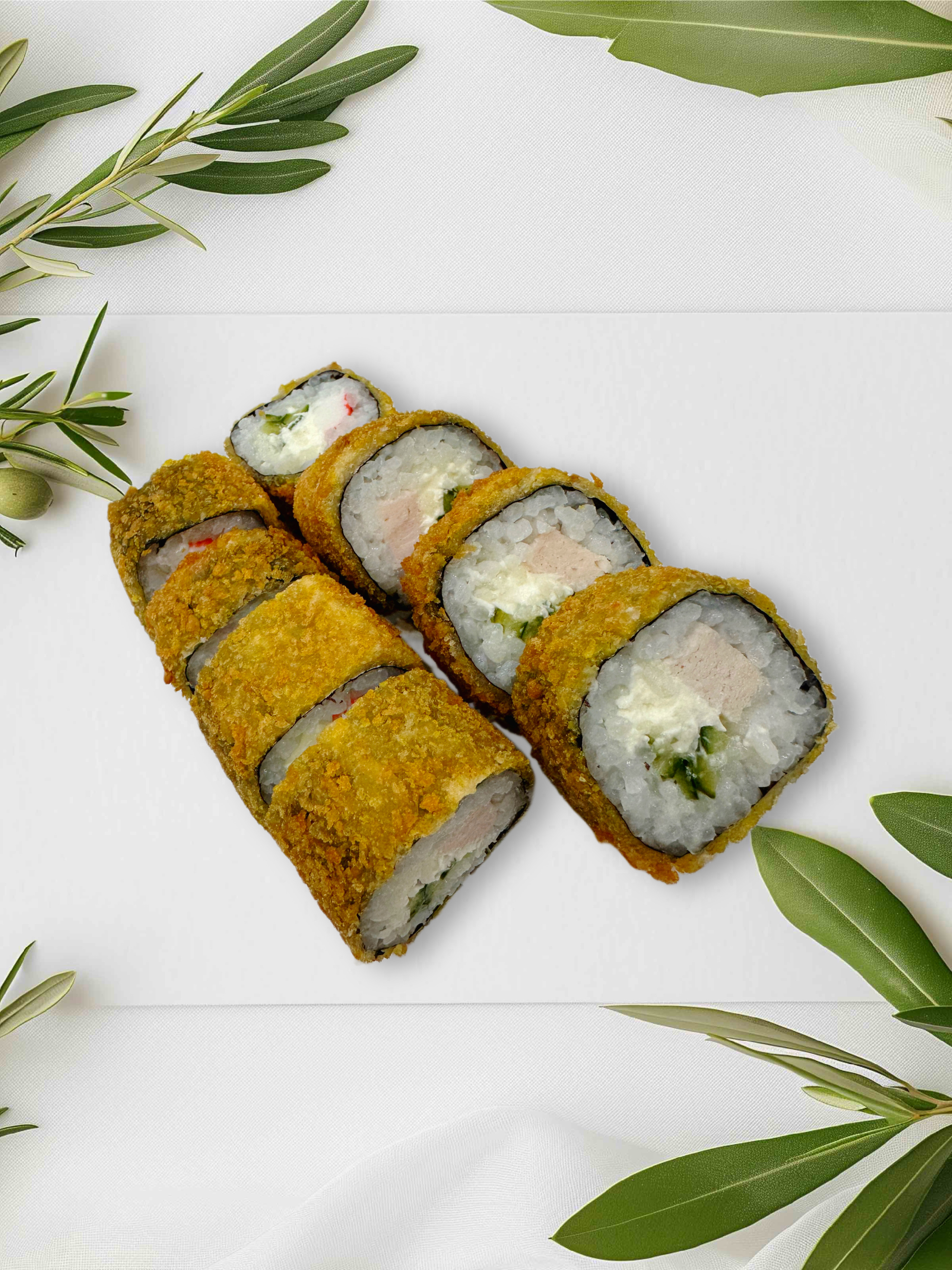 Горячий ролл с курицей 