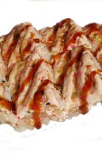 Японская пицца Морепродукты под яки соусом 