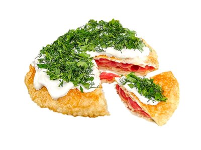 Чебурек-пирог пеперони