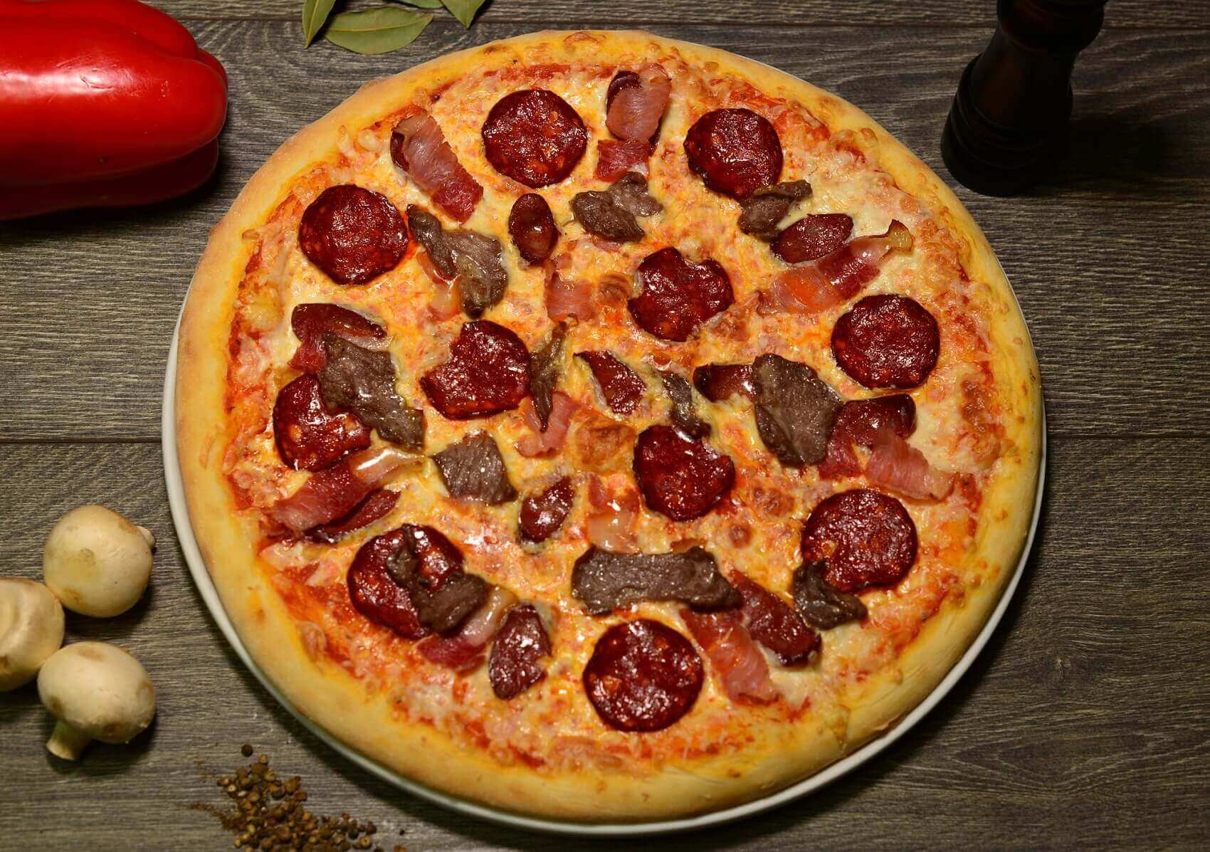 Пицца мясная. 500гр.