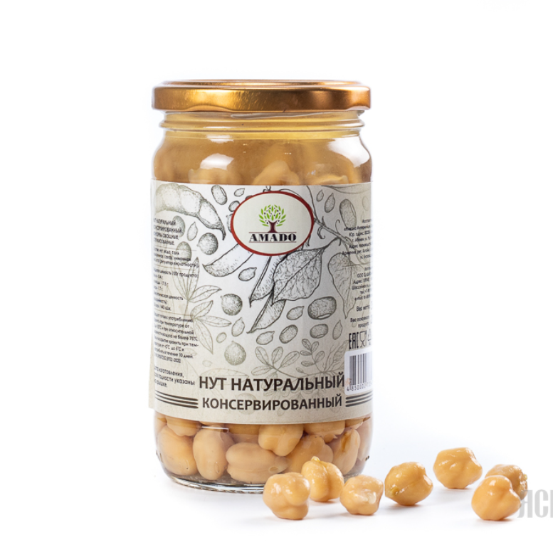 Нут натуральный консервированный