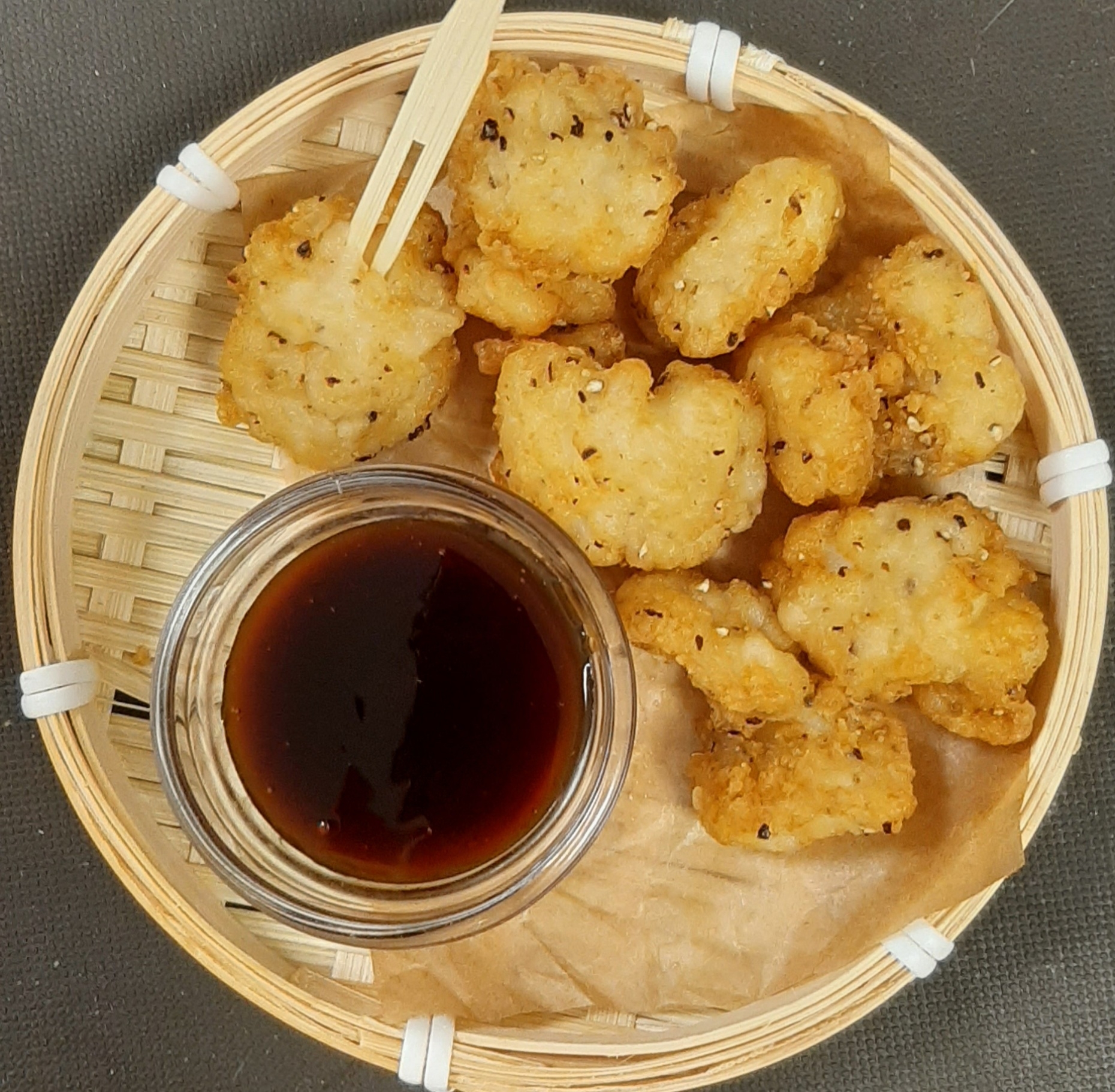 Кальмар в панировке в специях "ежик"