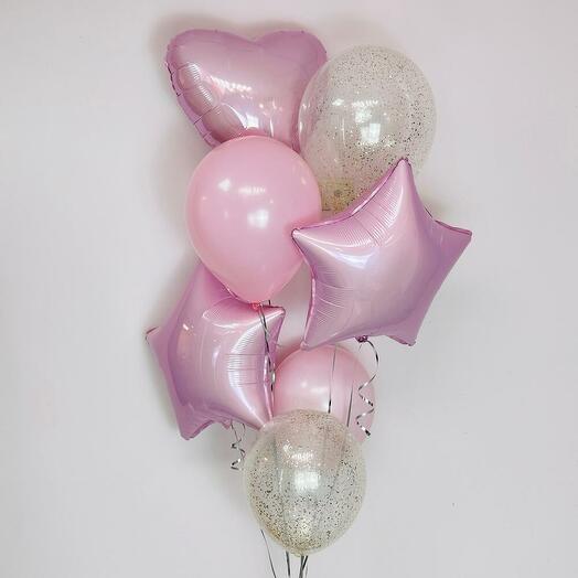 Набор нежных шаров 7 шт 