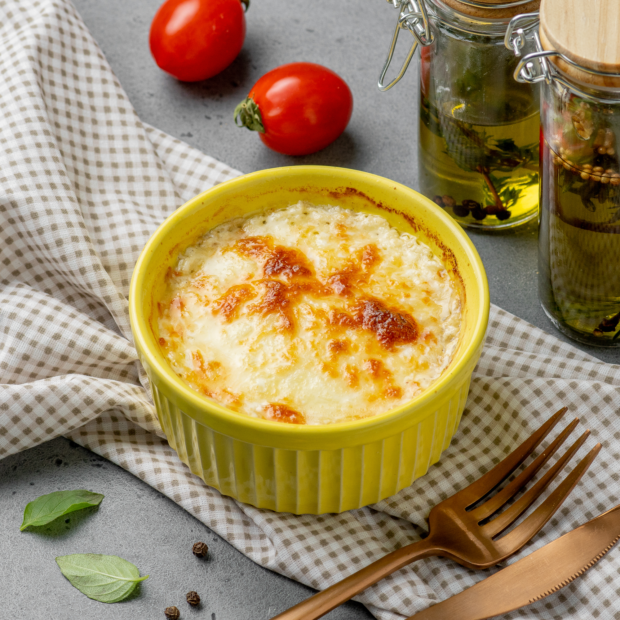 Жюльен с индейкой и грибами