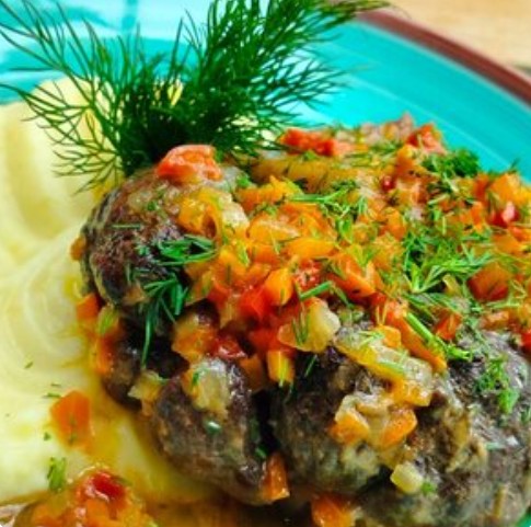 Оссобуко с картофельным пюре