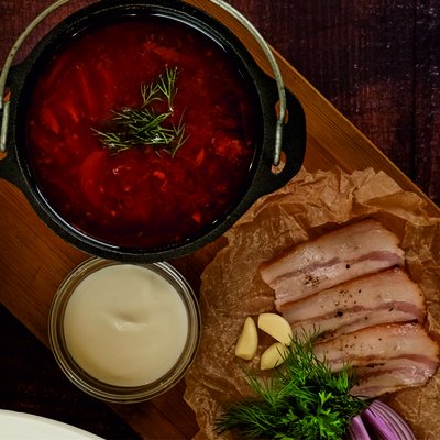 Борщ с говядиной