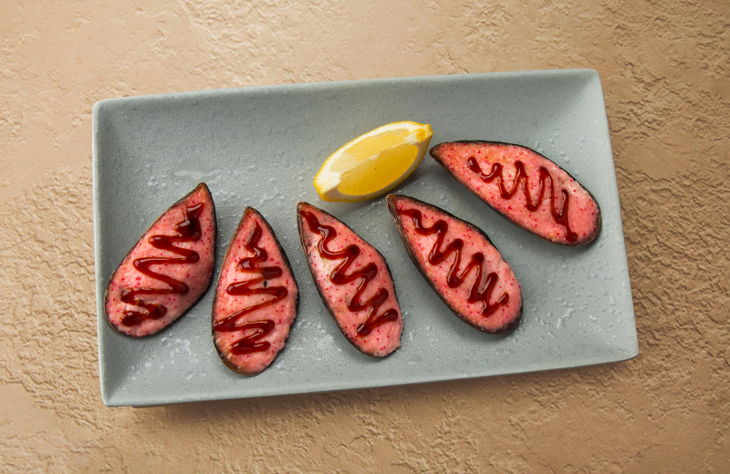 Мидии, запечённые под сырным соусом (5 шт.)