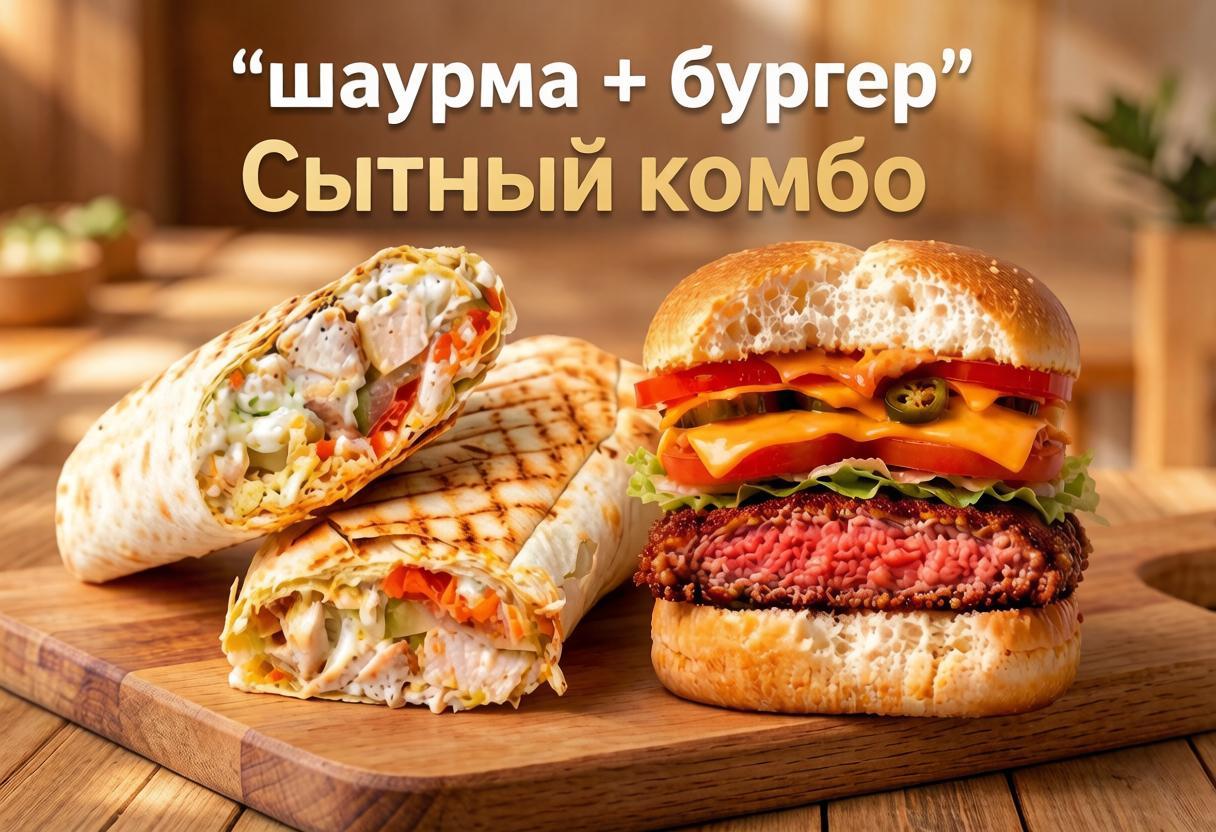 Шаурма +бургер