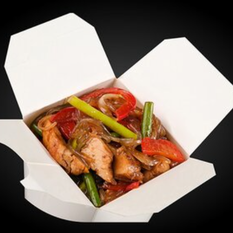 Фунчоза с курицей терияки