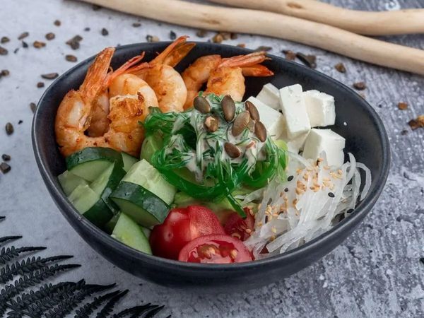Поке болл с креветками