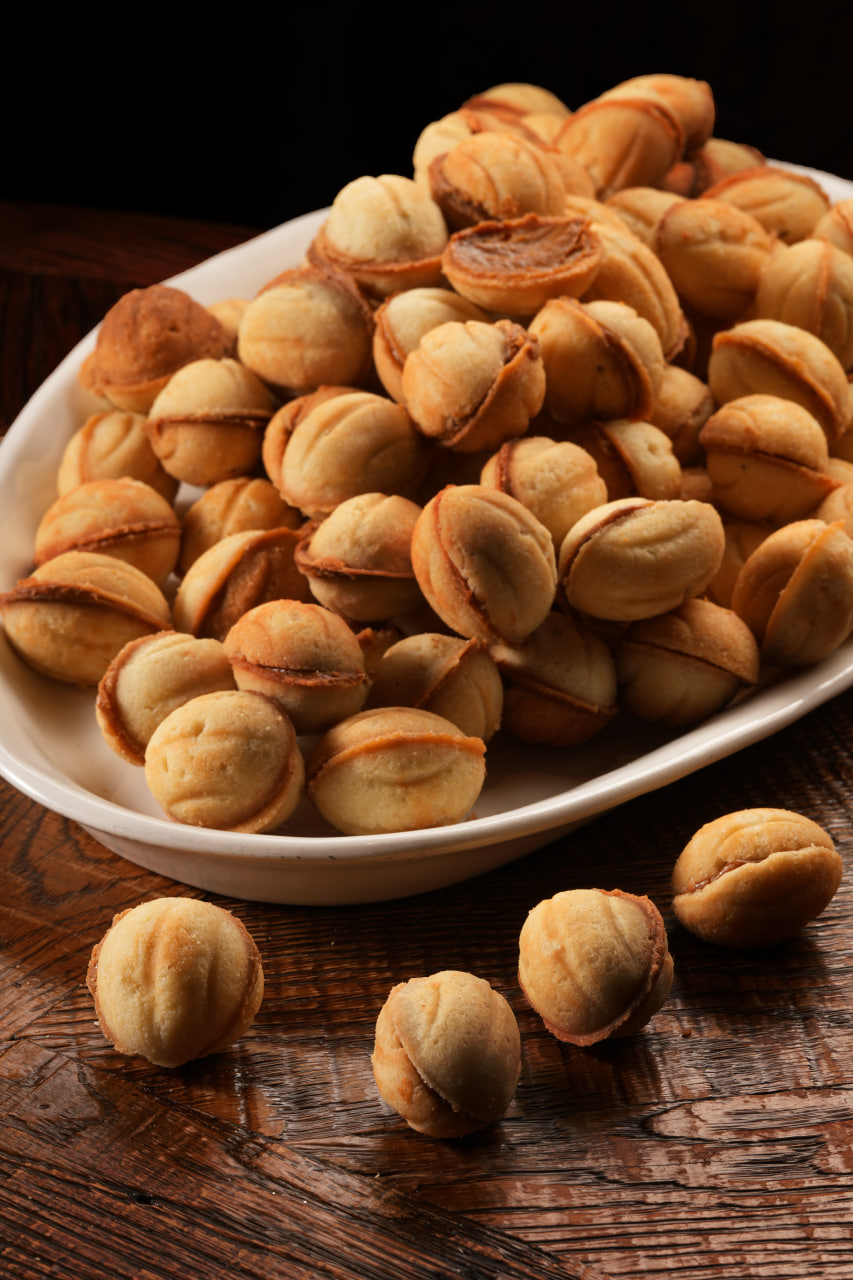 [Д] Орешки со сгущенкой с заварным кремом 3 шт