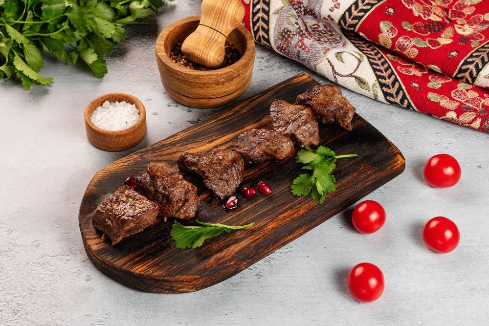 Шашлык из мякоти говядины