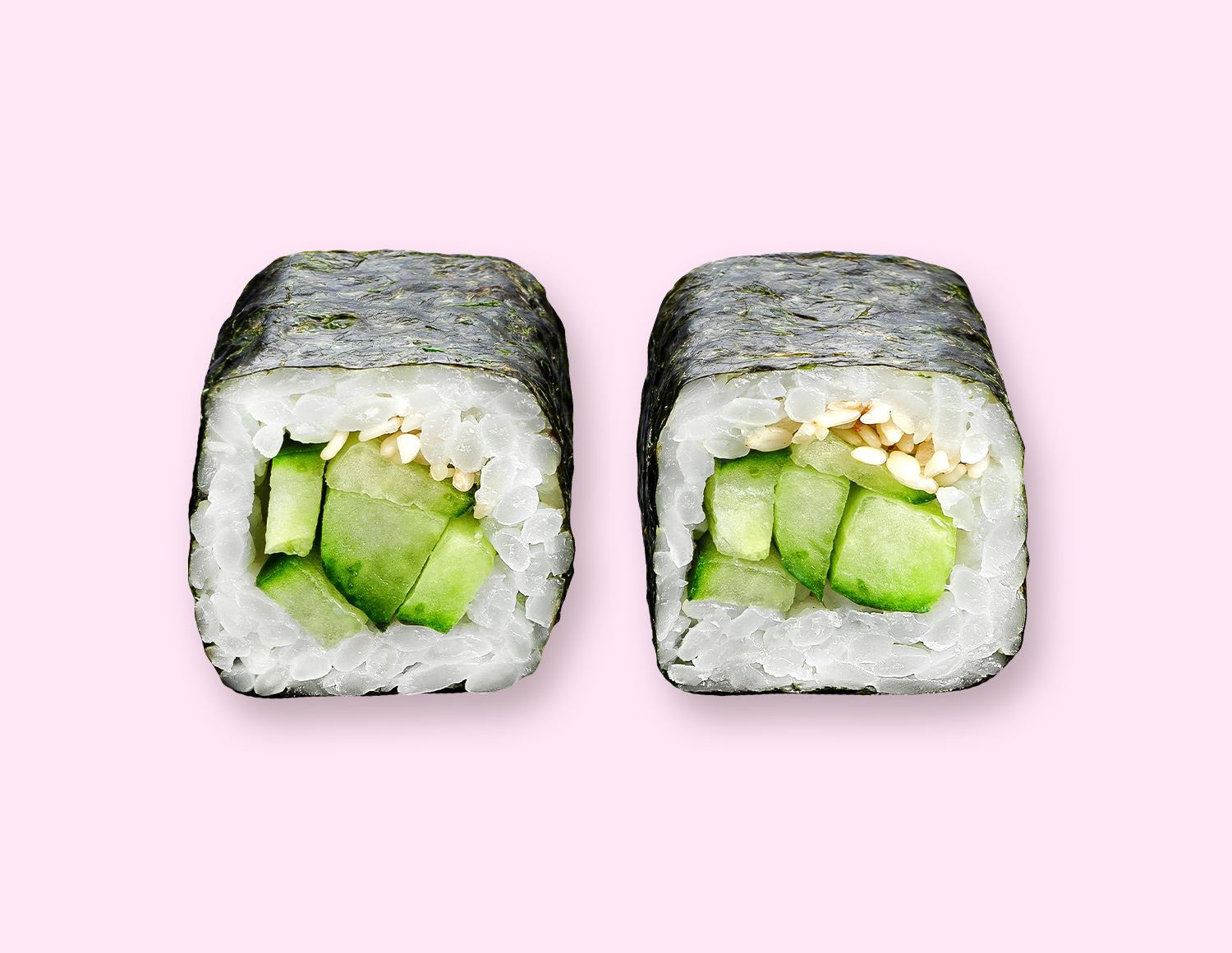 Мини ролл с огурцом