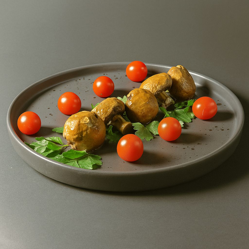 Шампиньоны на углях