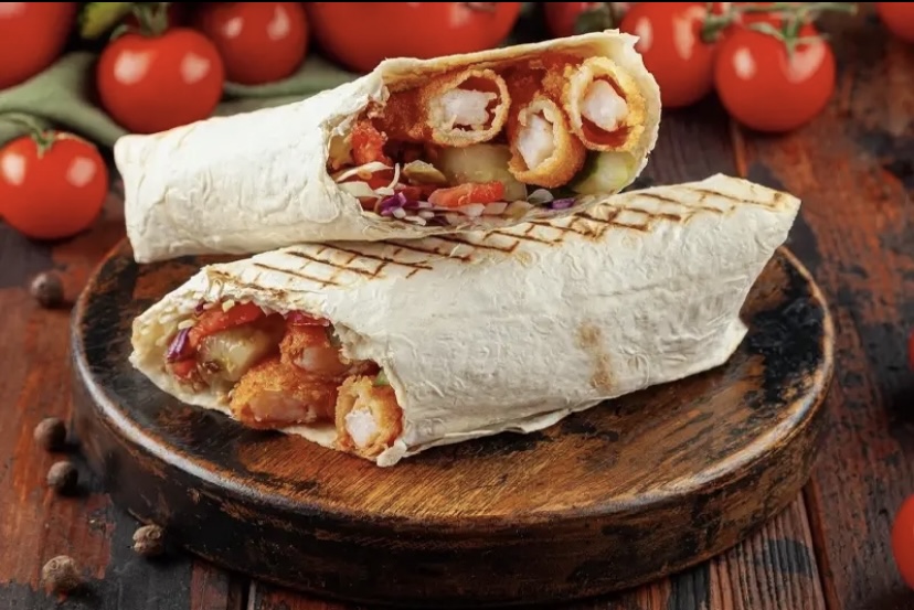 Шаурма с креветками