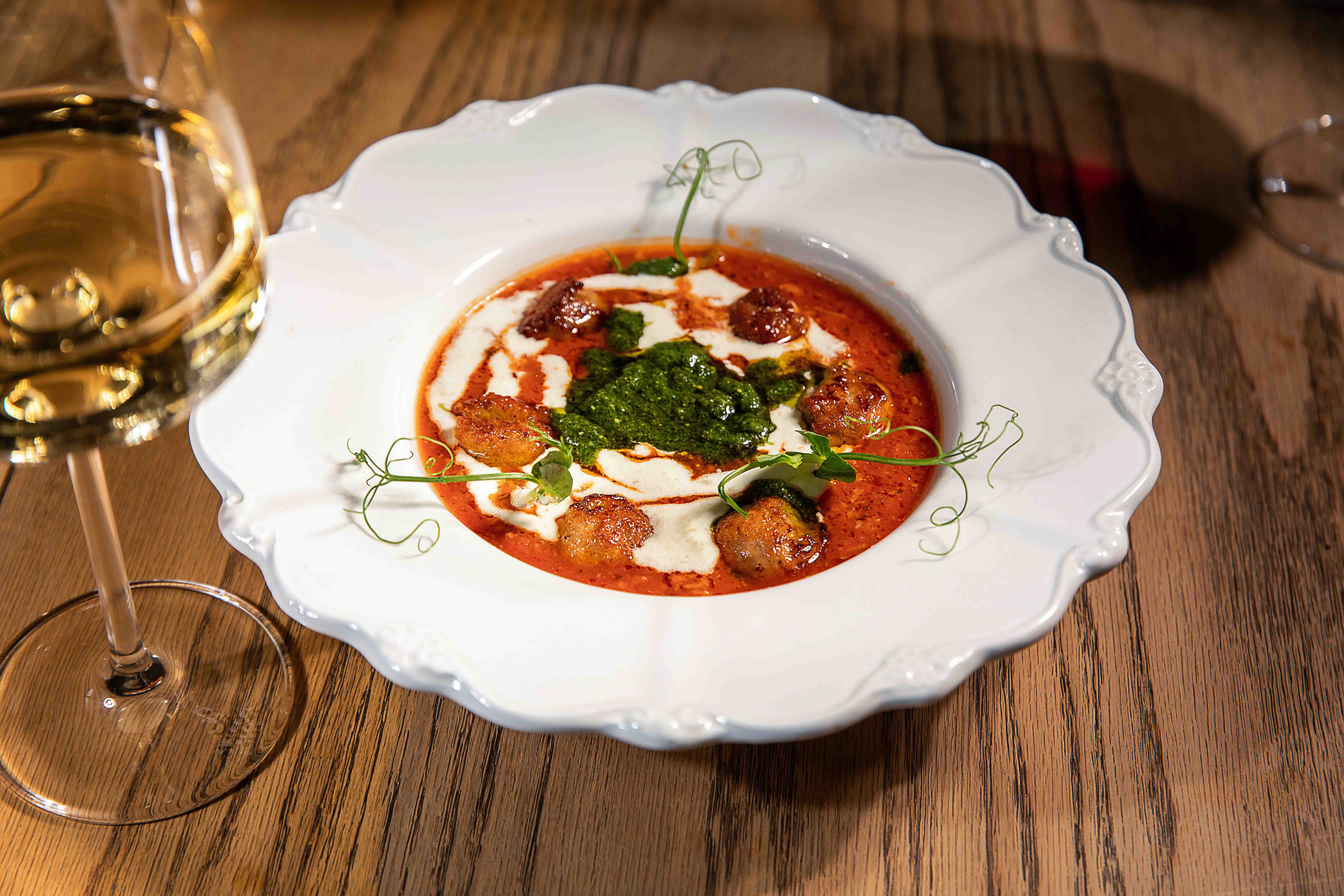 Суп с польпеттини