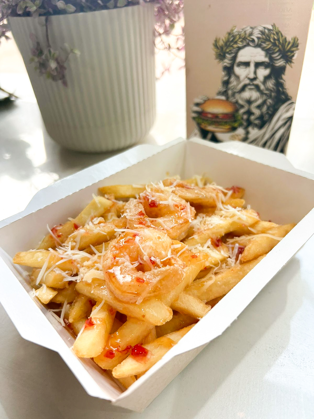 Фри-бокс с тигровыми креветками 