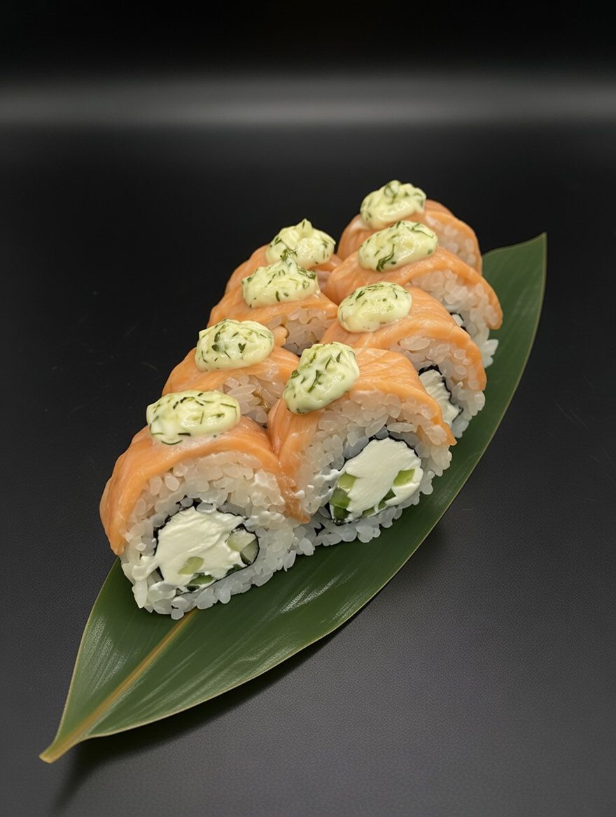 Запеченный ролл Японский лосось