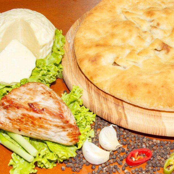 С курицей