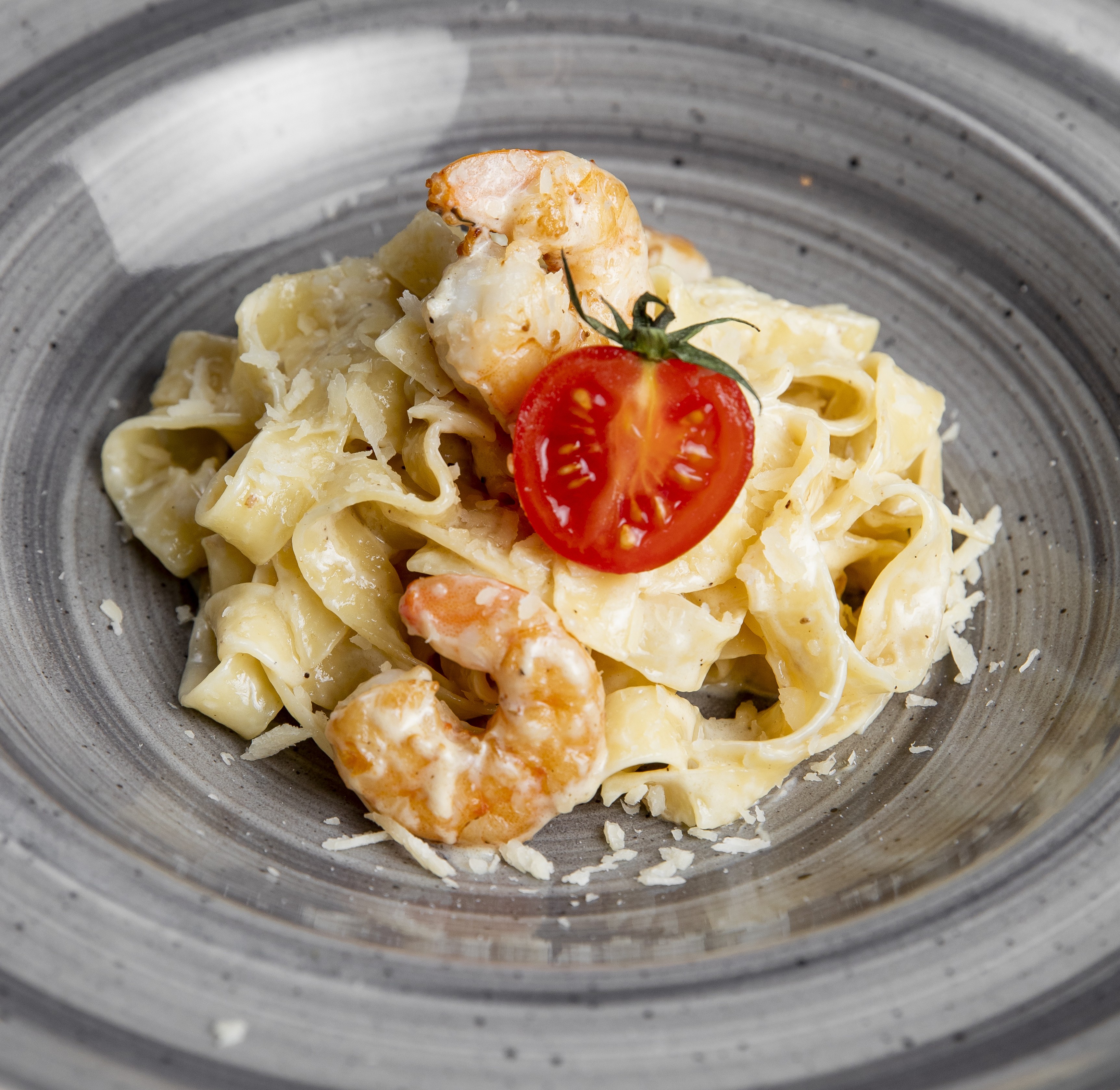 Паста с Креветками и Томатами.