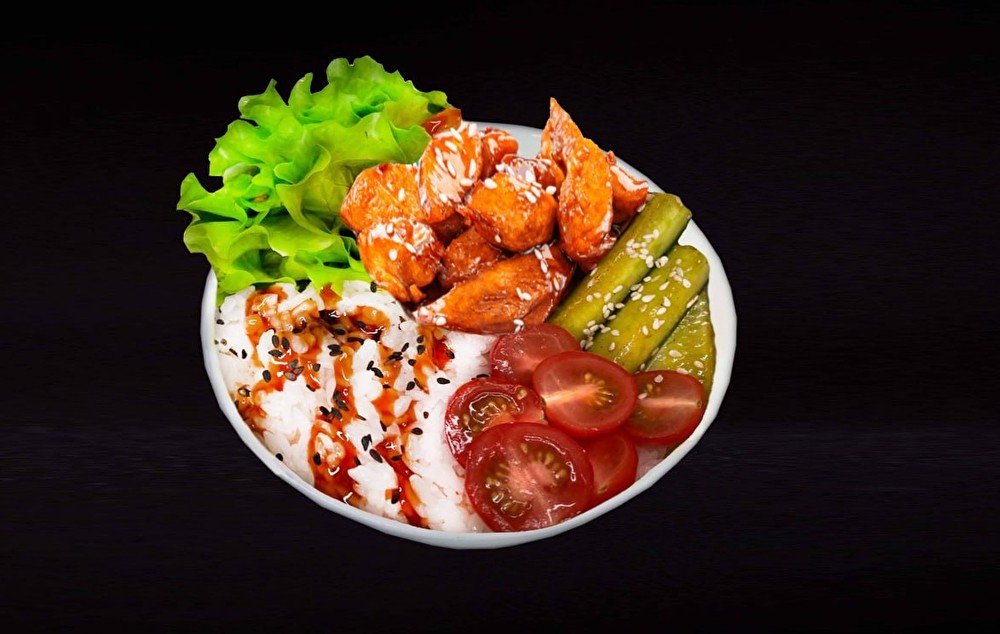 Донбури с курицей терияки