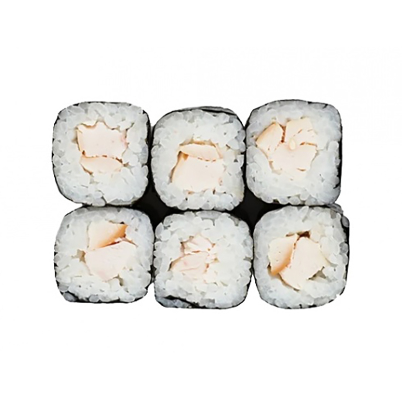 Классический ролл с копченой курицей