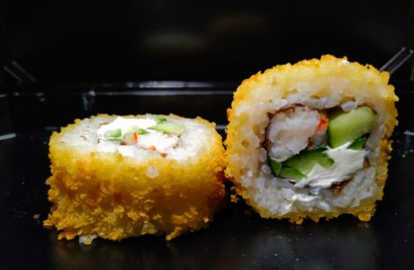 Жареный с креветкой