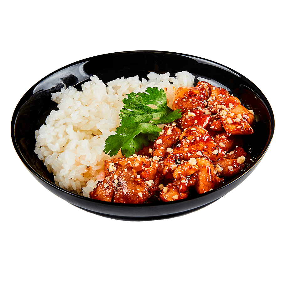 Сеульская курочка с ананасом и рисом