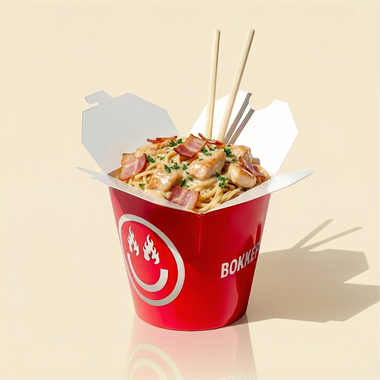 Вок карбонара