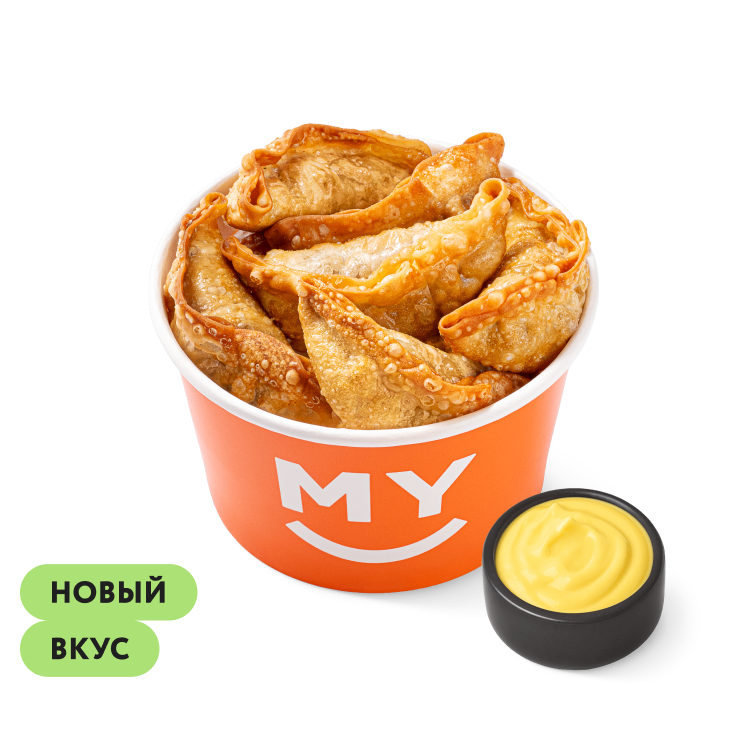 Гёдза с яблоком и корицей