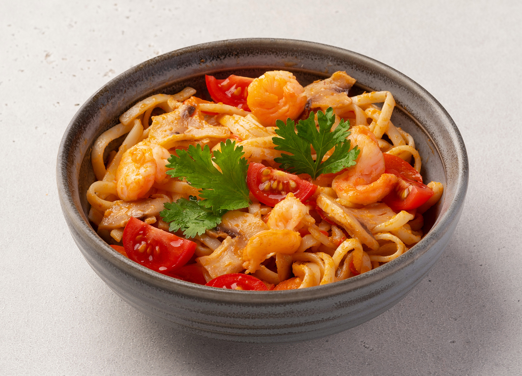 Wok том ям с креветками L