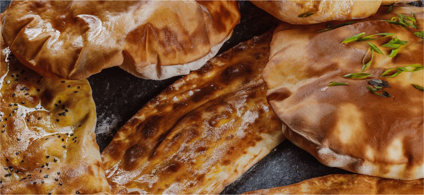 Наан пшеничная с маслом гхи