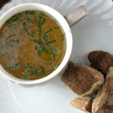 Бульон с мясом